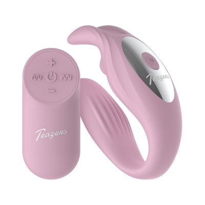 Teazers – Bunny Couple Vibrator met afstandsbediening – Roze | Siliconen | Spatwaterdicht | USB Oplaadbaar