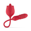 Teazers – Roos Stotende Dildo Vibrator – Rood - Afbeelding 6