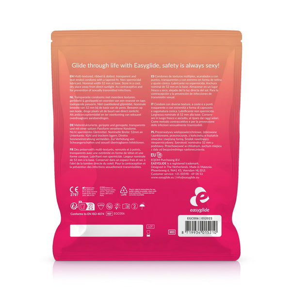 EasyGlide - Ribs and Dots Condooms - 40 stuks - Afbeelding 2