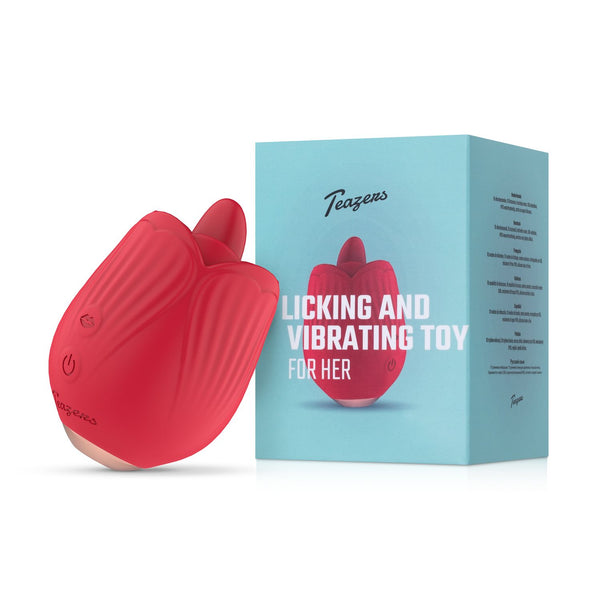Teazers Roos Vibrator - Likken en Vibreren - Afbeelding 2